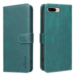 Custodia per telefono in ecopelle con texture in pelle di vitello tinta unita e protezione RFID., For iPhone XS Max, For iPhone 6 Plus/7 Plus/8 Plus, For iPhone 6 / 7 / 8