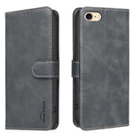 Custodia per telefono in ecopelle con texture in pelle di vitello tinta unita e protezione RFID., For iPhone XS Max, For iPhone 6 Plus/7 Plus/8 Plus, For iPhone 6 / 7 / 8