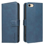 Custodia per telefono in ecopelle con texture in pelle di vitello tinta unita e protezione RFID., For iPhone XS Max, For iPhone 6 Plus/7 Plus/8 Plus, For iPhone 6 / 7 / 8