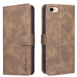 Custodia per telefono in ecopelle con texture in pelle di vitello tinta unita e protezione RFID., For iPhone XS Max, For iPhone 6 Plus/7 Plus/8 Plus, For iPhone 6 / 7 / 8