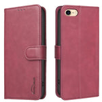 Custodia per telefono in ecopelle con texture in pelle di vitello tinta unita e protezione RFID., For iPhone XS Max, For iPhone 6 Plus/7 Plus/8 Plus, For iPhone 6 / 7 / 8
