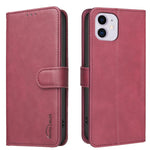 Custodia per telefono in ecopelle con texture in pelle di vitello tinta unita e protezione RFID., For iPhone 13 Pro Max, For iPhone 13 Pro, For iPhone 12, For iPhone 12 Pro Max