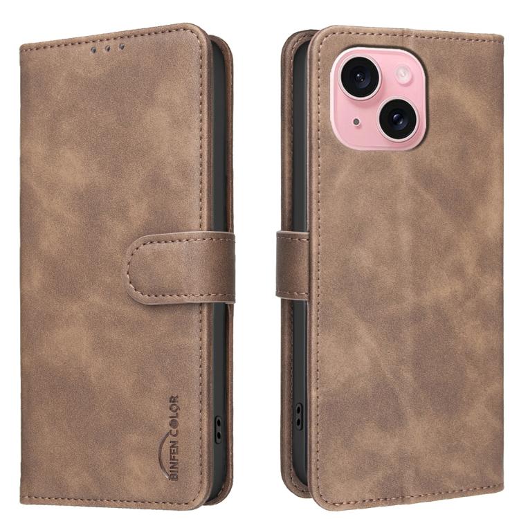 Custodia per telefono in ecopelle con texture in pelle di vitello tinta unita e protezione RFID., For iPhone 15, For iPhone 13 / 14, For iPhone 14 Pro, For iPhone 14 Pro Max