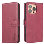 Custodia per telefono in ecopelle con texture in pelle di vitello tinta unita e protezione RFID., For iPhone 13 Pro Max, For iPhone 13 Pro, For iPhone 12, For iPhone 12 Pro Max