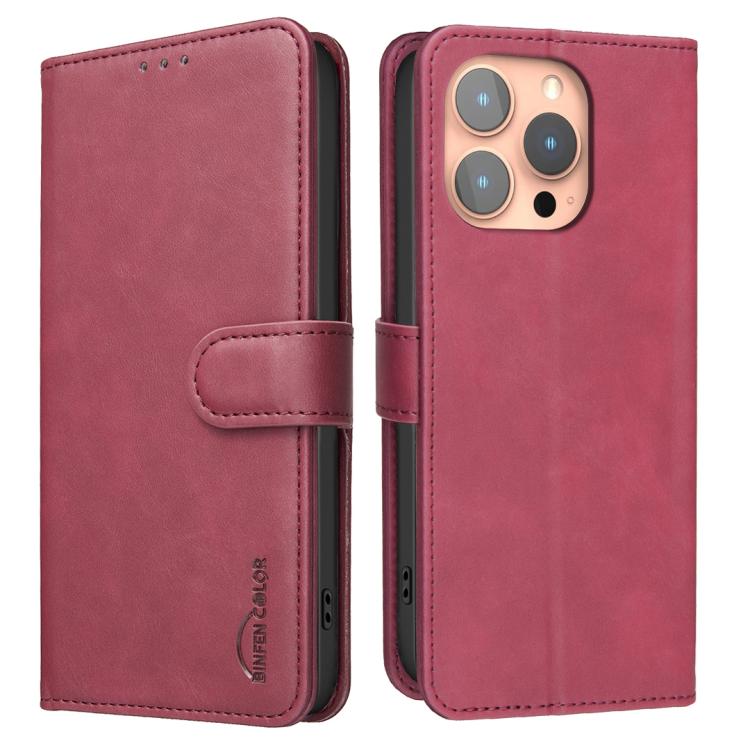Custodia per telefono in ecopelle con texture in pelle di vitello tinta unita e protezione RFID., For iPhone 15, For iPhone 13 / 14, For iPhone 14 Pro, For iPhone 14 Pro Max