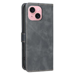 Custodia per telefono in ecopelle con texture in pelle di vitello tinta unita e protezione RFID., For iPhone 15, For iPhone 13 / 14, For iPhone 14 Pro, For iPhone 14 Pro Max