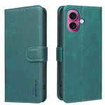 Custodia per telefono in ecopelle con texture in pelle di vitello tinta unita e protezione RFID., For iPhone Air, For iPhone 16 Pro Max, For iPhone 16 Pro, For iPhone 16 Plus