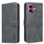 Custodia per telefono in ecopelle con texture in pelle di vitello tinta unita e protezione RFID., For iPhone 16, For iPhone 15 Pro Max, For iPhone 15 Pro, For iPhone 14 Plus / 15 Plus