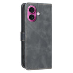 Custodia per telefono in ecopelle con texture in pelle di vitello tinta unita e protezione RFID., For iPhone 16, For iPhone 15 Pro Max, For iPhone 15 Pro, For iPhone 14 Plus / 15 Plus
