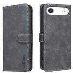Custodia per telefono in ecopelle con texture in pelle di vitello tinta unita e protezione RFID., For iPhone Air, For iPhone 16 Pro Max, For iPhone 16 Pro, For iPhone 16 Plus