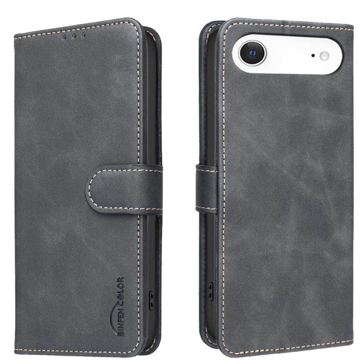 Custodia per telefono in ecopelle con texture in pelle di vitello tinta unita e protezione RFID., For iPhone Air, For iPhone 16 Pro Max, For iPhone 16 Pro, For iPhone 16 Plus