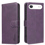 Custodia per telefono in ecopelle con texture in pelle di vitello tinta unita e protezione RFID., For iPhone Air, For iPhone 16 Pro Max, For iPhone 16 Pro, For iPhone 16 Plus