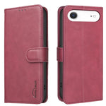 Custodia per telefono in ecopelle con texture in pelle di vitello tinta unita e protezione RFID., For iPhone Air, For iPhone 16 Pro Max, For iPhone 16 Pro, For iPhone 16 Plus
