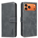 Custodia per telefono in ecopelle con texture in pelle di vitello tinta unita e protezione RFID., For iPhone 18 Pro/17 Pro, For iPhone 18 Pro Max/17 Pro Max, For iPhone 16e / 17e, For iPhone 17