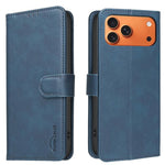 Custodia per telefono in ecopelle con texture in pelle di vitello tinta unita e protezione RFID., For iPhone 18 Pro/17 Pro, For iPhone 18 Pro Max/17 Pro Max, For iPhone 16e / 17e, For iPhone 17