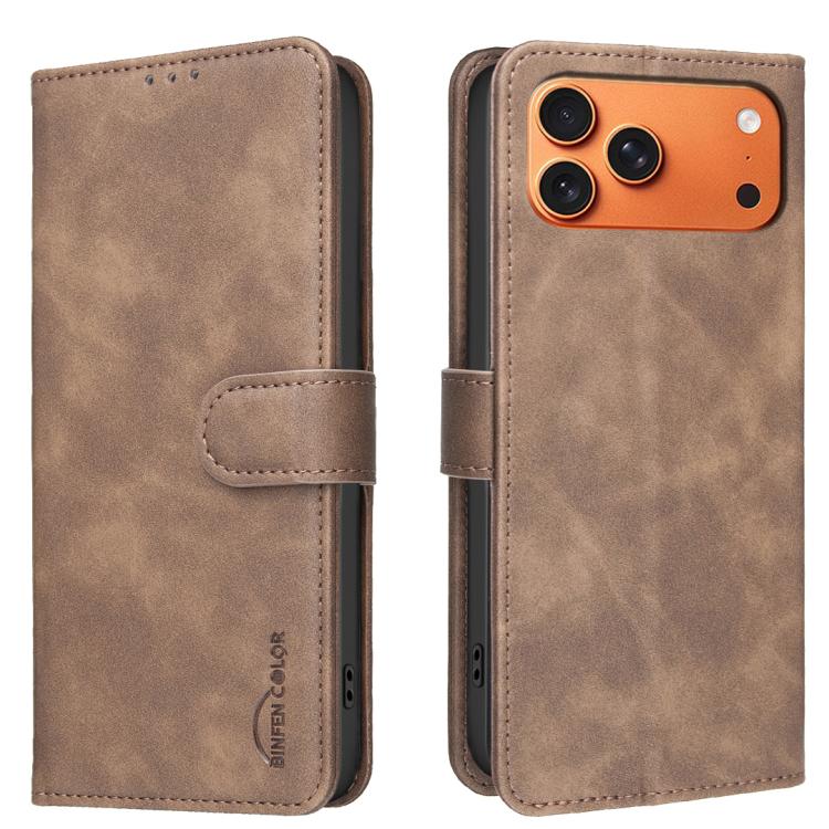 Custodia per telefono in ecopelle con texture in pelle di vitello tinta unita e protezione RFID., For iPhone 18 Pro/17 Pro, For iPhone 18 Pro Max/17 Pro Max, For iPhone 16e / 17e, For iPhone 17