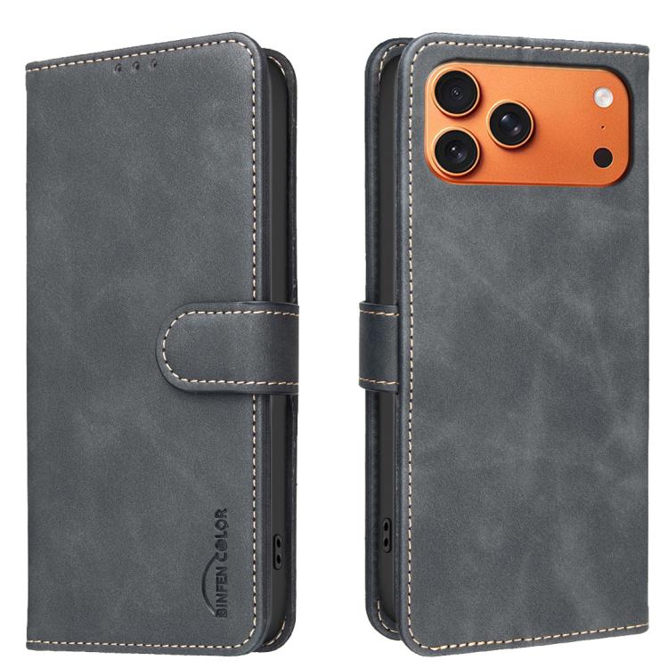 Custodia per telefono in ecopelle con texture in pelle di vitello tinta unita e protezione RFID., For iPhone 18 Pro/17 Pro, For iPhone 18 Pro Max/17 Pro Max, For iPhone 16e / 17e, For iPhone 17