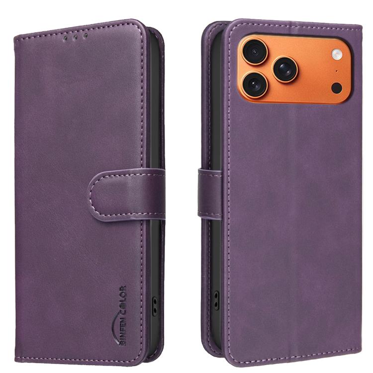 Custodia per telefono in ecopelle con texture in pelle di vitello tinta unita e protezione RFID., For iPhone 18 Pro/17 Pro, For iPhone 18 Pro Max/17 Pro Max, For iPhone 16e / 17e, For iPhone 17