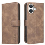 Custodia per telefono in ecopelle con texture in pelle di vitello tinta unita e protezione RFID., For iPhone 18 Pro/17 Pro, For iPhone 18 Pro Max/17 Pro Max, For iPhone 16e / 17e, For iPhone 17