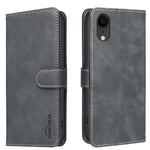 Custodia per telefono in ecopelle con texture in pelle di vitello tinta unita e protezione RFID., For iPhone 11 Pro Max, For iPhone 11, For iPhone 11 Pro, For iPhone XR