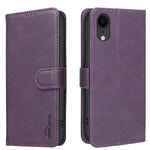 Custodia per telefono in ecopelle con texture in pelle di vitello tinta unita e protezione RFID., For iPhone 11 Pro Max, For iPhone 11, For iPhone 11 Pro, For iPhone XR
