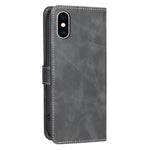 Custodia per telefono in ecopelle con texture in pelle di vitello tinta unita e protezione RFID., For iPhone XS Max, For iPhone 6 Plus/7 Plus/8 Plus, For iPhone 6 / 7 / 8