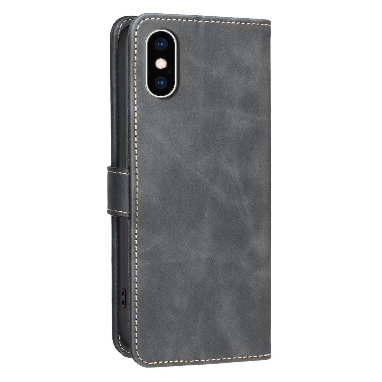 Custodia per telefono in ecopelle con texture in pelle di vitello tinta unita e protezione RFID., For iPhone XS Max, For iPhone 6 Plus/7 Plus/8 Plus, For iPhone 6 / 7 / 8