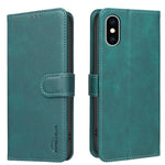Custodia per telefono in ecopelle con texture in pelle di vitello tinta unita e protezione RFID., For iPhone XS Max, For iPhone 6 Plus/7 Plus/8 Plus, For iPhone 6 / 7 / 8