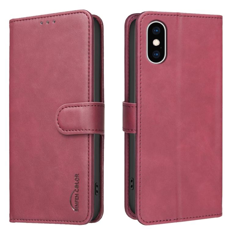 Custodia per telefono in ecopelle con texture in pelle di vitello tinta unita e protezione RFID., For iPhone XS Max, For iPhone 6 Plus/7 Plus/8 Plus, For iPhone 6 / 7 / 8