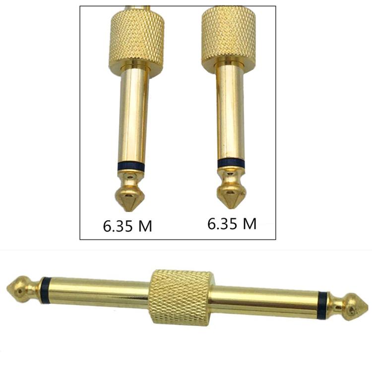Adattatore audio da mono maschio da 6,5 mm a stereo maschio da 6,35 mm