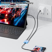 Convertitore AR 2 in 1 da Type-C a doppio Type-C con funzionalità complete