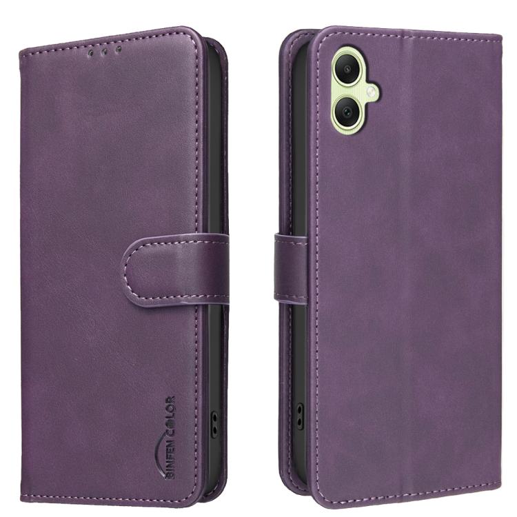 Custodia per telefono in ecopelle con texture in pelle di vitello tinta unita e protezione RFID., For Samsung Galaxy A35 5G, For Samsung Galaxy A05, For Samsung Galaxy A05s, For Samsung Galaxy A25 5G