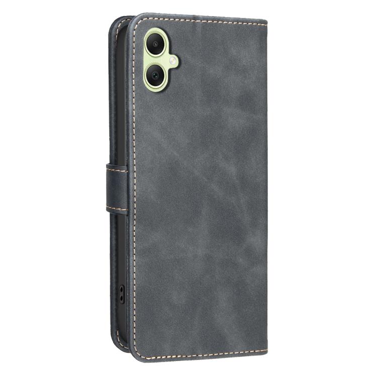 Custodia per telefono in ecopelle con texture in pelle di vitello tinta unita e protezione RFID., For Samsung Galaxy A06 / A07, For Samsung Galaxy A16, For Samsung Galaxy A15, For Samsung Galaxy A55 5G