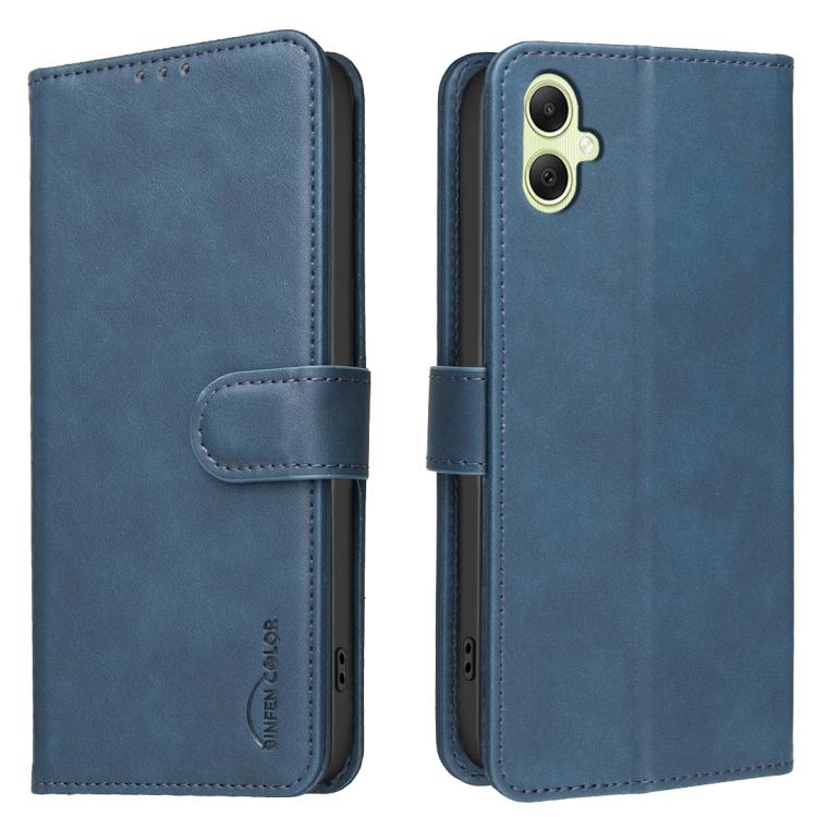 Custodia per telefono in ecopelle con texture in pelle di vitello tinta unita e protezione RFID., For Samsung Galaxy A06 / A07, For Samsung Galaxy A16, For Samsung Galaxy A15, For Samsung Galaxy A55 5G