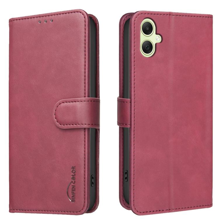 Custodia per telefono in ecopelle con texture in pelle di vitello tinta unita e protezione RFID., For Samsung Galaxy A06 / A07, For Samsung Galaxy A16, For Samsung Galaxy A15, For Samsung Galaxy A55 5G
