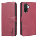 Custodia per telefono in ecopelle con texture in pelle di vitello tinta unita e protezione RFID., For Samsung Galaxy A06 / A07, For Samsung Galaxy A16, For Samsung Galaxy A15, For Samsung Galaxy A55 5G