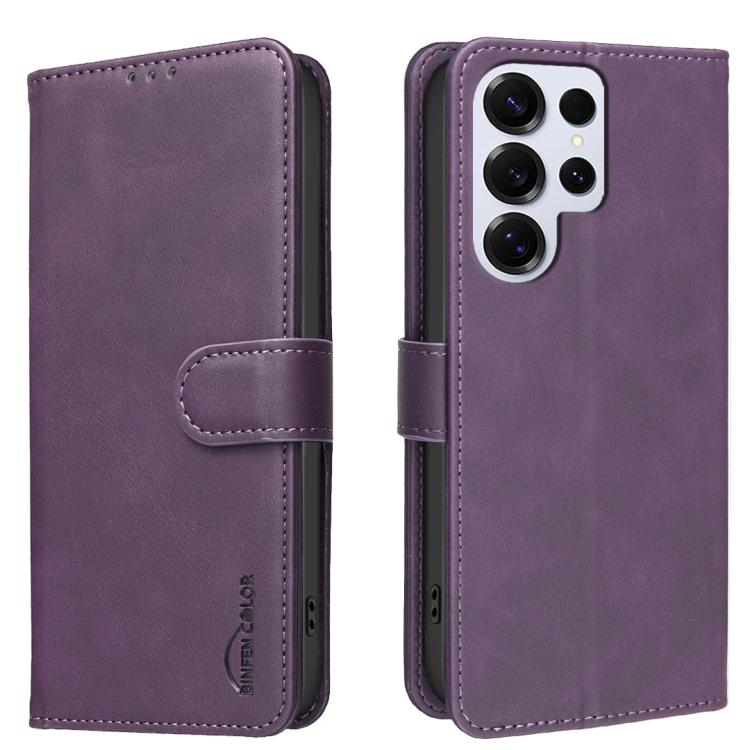 Custodia per telefono in ecopelle con texture in pelle di vitello tinta unita e protezione RFID., For Samsung Galaxy S23 FE 5G, For Samsung Galaxy S23 Ultra 5G, For Samsung Galaxy S23+ 5G, For Samsung Galaxy S23 5G