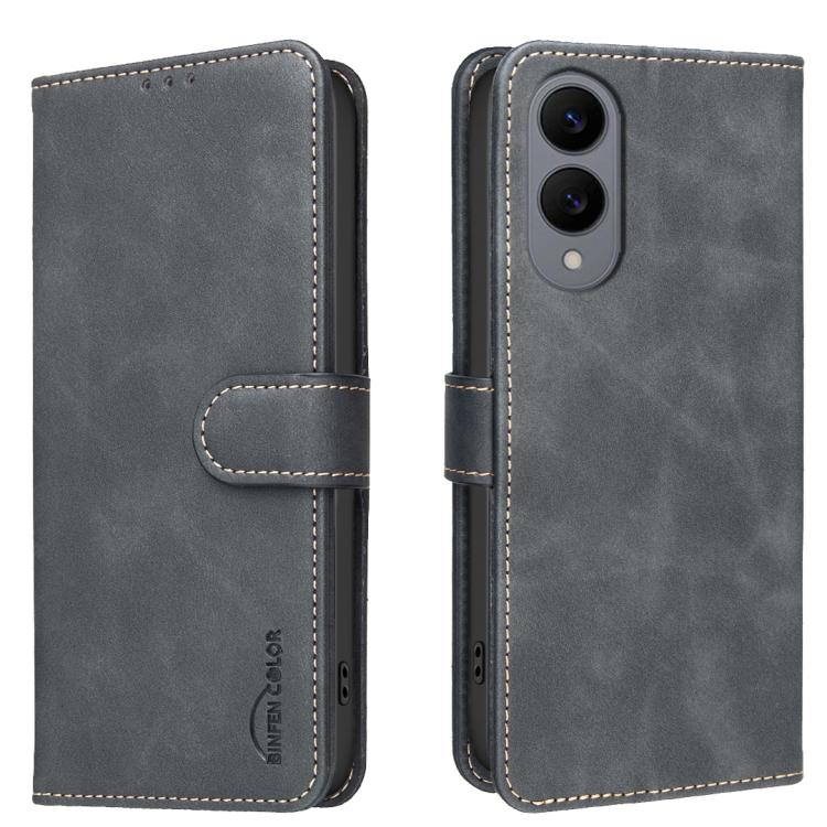 Custodia per telefono in ecopelle con texture in pelle di vitello tinta unita e protezione RFID., For Samsung Galaxy S25 FE 5G, For Samsung Galaxy S25 Edge 5G, For Samsung Galaxy S25 5G, For Samsung Galaxy S25+ 5G