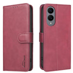 Custodia per telefono in ecopelle con texture in pelle di vitello tinta unita e protezione RFID., For Samsung Galaxy S25 FE 5G, For Samsung Galaxy S25 Edge 5G, For Samsung Galaxy S25 5G, For Samsung Galaxy S25+ 5G