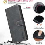 Custodia per telefono in ecopelle con texture in pelle di vitello tinta unita e protezione RFID., For Samsung Galaxy S25 Ultra 5G, For Samsung Galaxy S24 Ultra 5G, For Samsung Galaxy S24+ 5G, For Samsung Galaxy S24 5G