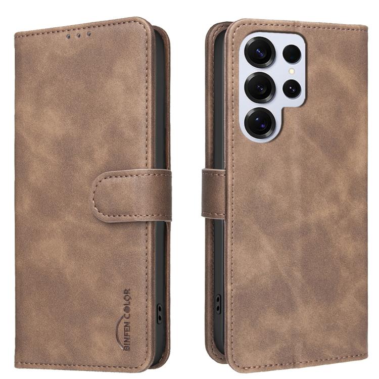 Custodia per telefono in ecopelle con texture in pelle di vitello tinta unita e protezione RFID., For Galaxy S26 FE 5G, For Samsung Galaxy S26+ 5G, For Samsung Galaxy S26 Ultra 5G, For Samsung Galaxy S26 5G