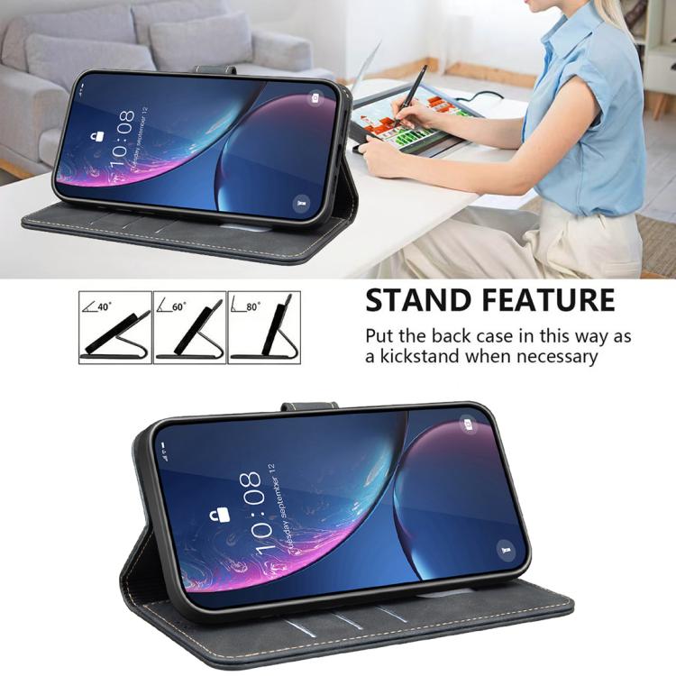 Custodia per telefono in ecopelle con texture in pelle di vitello tinta unita e protezione RFID., For Galaxy S26 FE 5G, For Samsung Galaxy S26+ 5G, For Samsung Galaxy S26 Ultra 5G, For Samsung Galaxy S26 5G