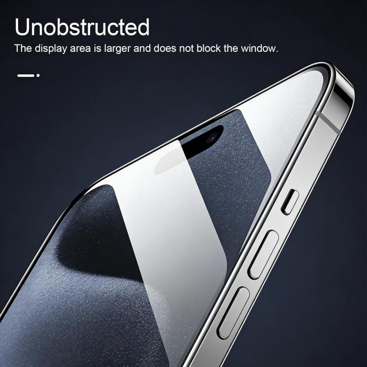 Pellicola in vetro temperato serigrafata con colla ad alto contenuto di alluminio 380, For iPhone Fold, For iPhone 18, For iPhone 18 Pro, For iPhone 18 Pro Max, For iPhone 17 Pro Max, For iPhone 17 Pro, For iPhone 17 / 16 Pro, For iPhone Air           ...