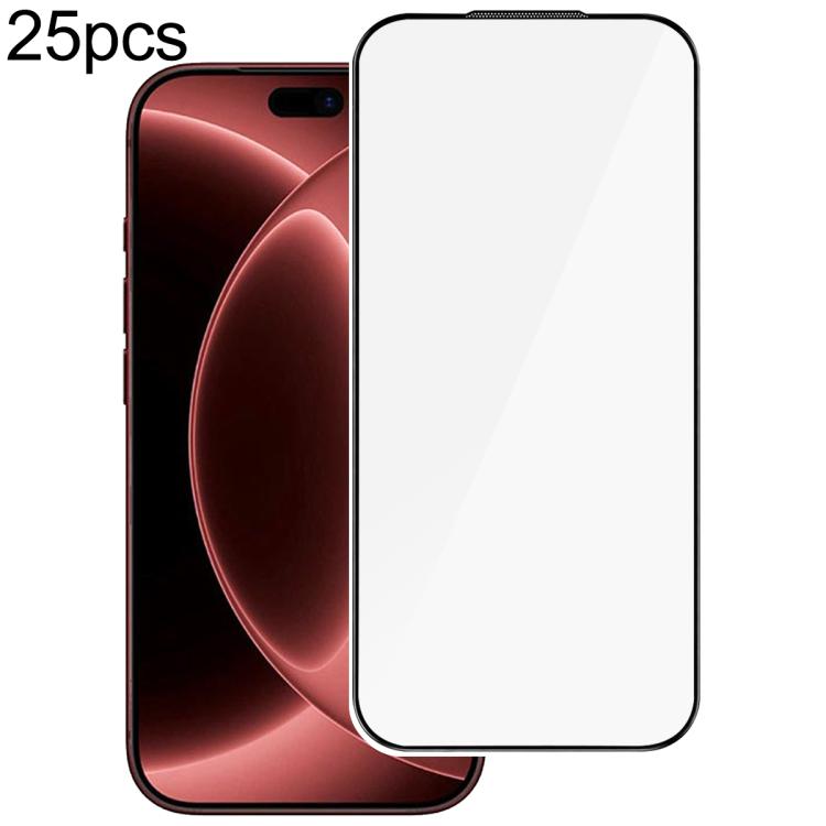 25 pezzi Pellicola in vetro temperato ad alto contenuto di alluminio 380 con stampa serigrafica, For iPhone Fold, For iPhone 18, For iPhone 18 Pro, For iPhone 18 Pro Max, For iPhone 17 Pro Max, For iPhone 17 Pro, For iPhone 17 / 16 Pro, For iPhone Air ...