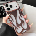 Custodia per telefono in TPU elettrolitico con effetto fiamma cava e raffreddamento., For iPhone 17 Pro Max, For iPhone 17 Pro, For iPhone 17, For iPhone Air