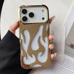 Custodia per telefono in TPU elettrolitico con effetto fiamma cava e raffreddamento., For iPhone 17 Pro Max, For iPhone 17 Pro, For iPhone 17, For iPhone Air