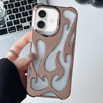 Custodia per telefono in TPU elettrolitico con effetto fiamma cava e raffreddamento., For iPhone 17 Pro Max, For iPhone 17 Pro, For iPhone 17, For iPhone Air