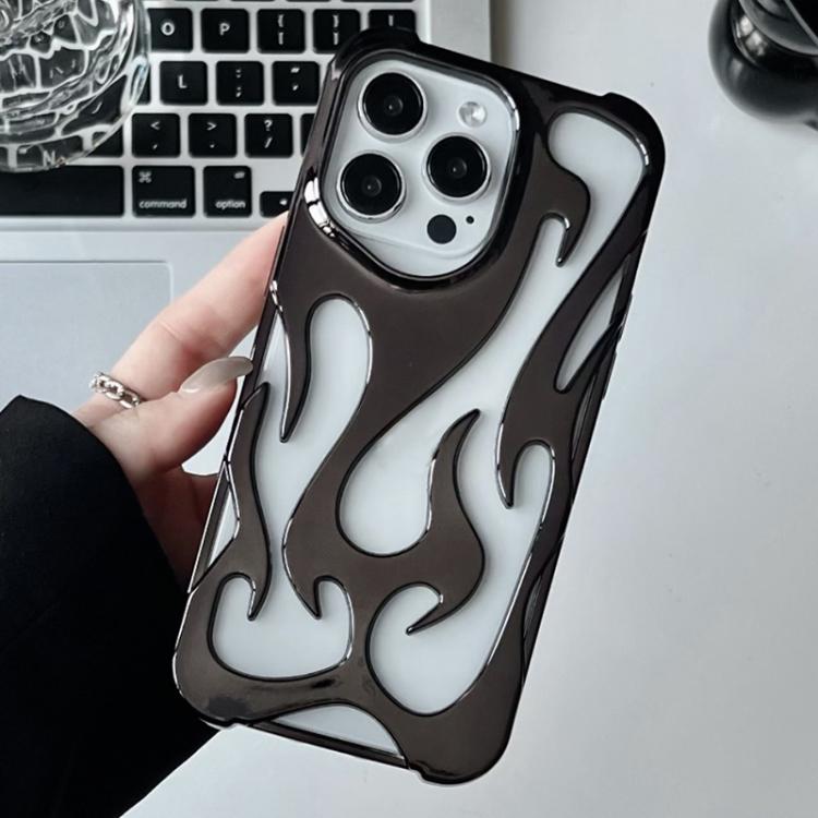 Custodia per telefono in TPU elettrolitico con effetto fiamma cava e raffreddamento., For iPhone 15 Pro Max, For iPhone 15 Pro, For iPhone 15 Plus, For iPhone 15