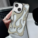 Custodia per telefono in TPU elettrolitico con effetto fiamma cava e raffreddamento., For iPhone 15 Pro Max, For iPhone 15 Pro, For iPhone 15 Plus, For iPhone 15