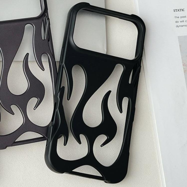 Custodia per telefono in TPU satinato con rivestimento spray a effetto fiamma cava., For iPhone 17 Pro Max, For iPhone 17 Pro, For iPhone 17, For iPhone Air, For iPhone 16 Pro Max, For iPhone 16 Pro, For iPhone 16 Plus, For iPhone 16